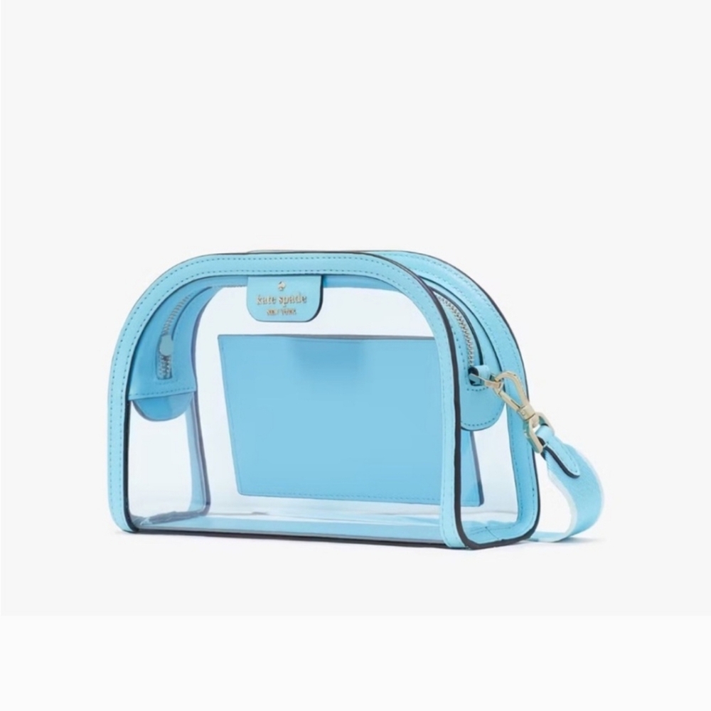 Kate Spade Clare See Through Small Dome Crossbody, Blue - Picture 2 of 5